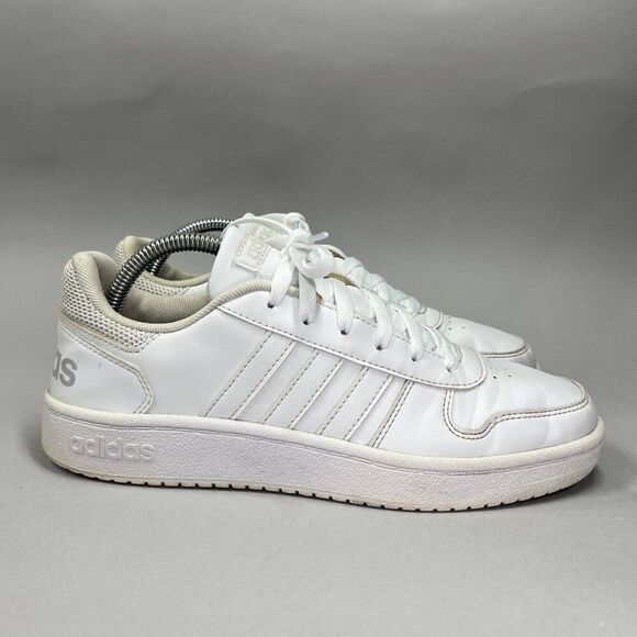 adidas Shoes - Adidas Women's Size 8.5 Hoops 2.0 Triple White Basketball Sneakers